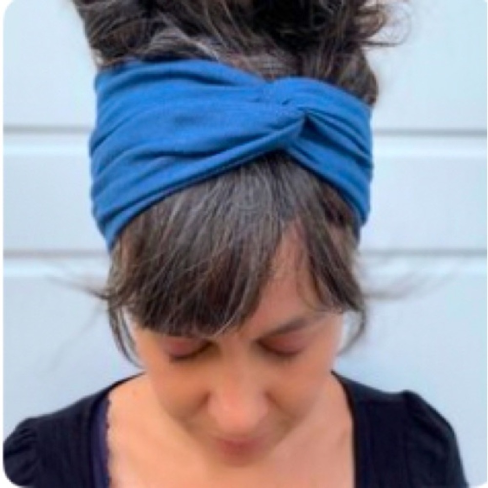 Headband twisted knot/Jeans style fabric